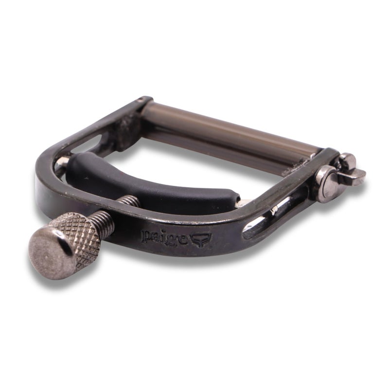 Paige Capo for Banjos â€“ USA Made Adjustable Tension, Buzz-Free - Smokey Black Finish - Image 2
